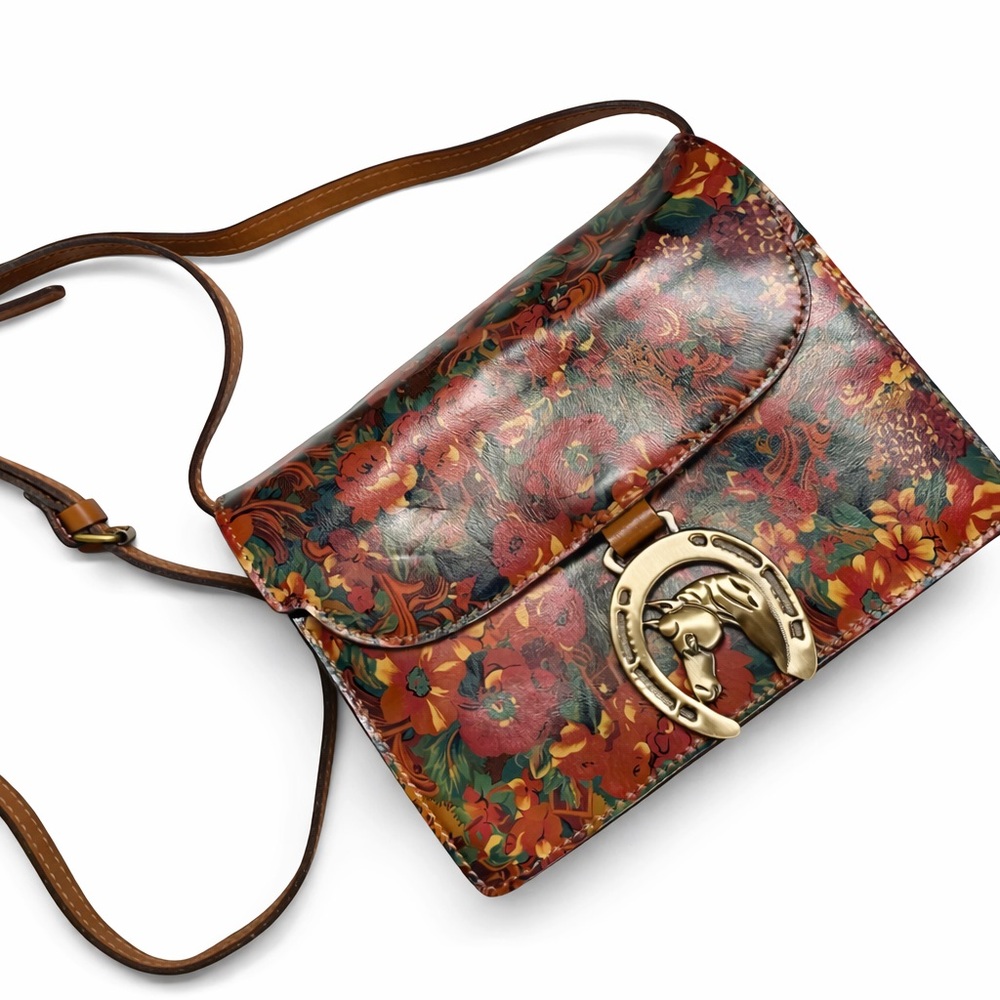 Patricia Nash Rustic Nature Laurentina Floral Crossbody purse, - Picture 1 of 1
